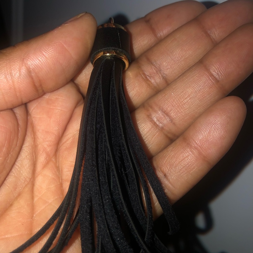 Elegant Black Tassel Keychain